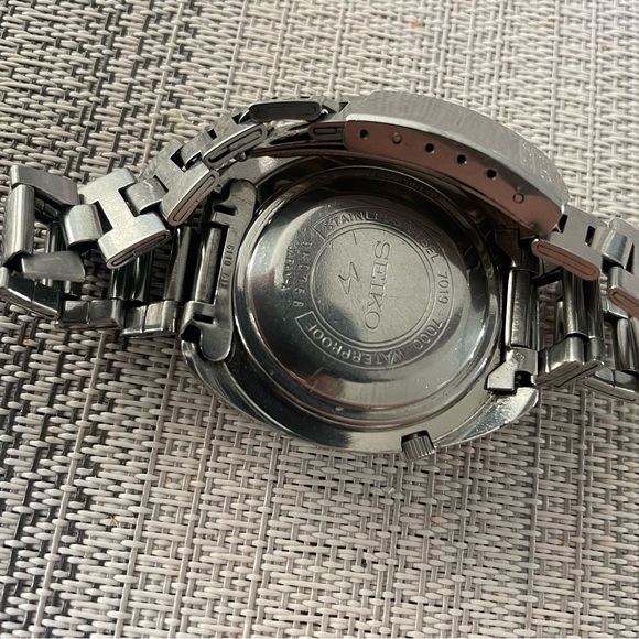 Seiko 5ACTUS 7019 7000 Automatic Analog Day | Date Blue Dial Watch - Picture 4 of 6